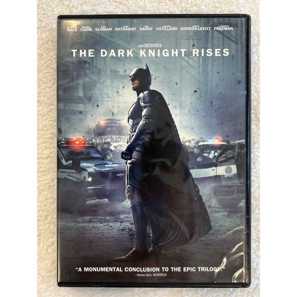 The Dark Knight Rises DVD 2012 Batman Christopher Nolan Christian Bale DC Comics